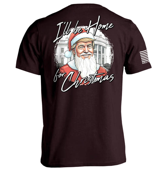I'll be home for Christmas Santa Trump Shirts