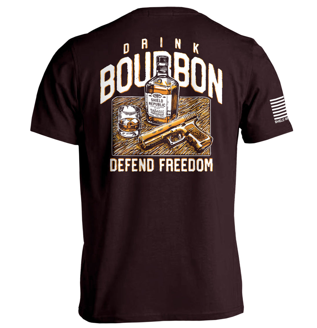 Drink Bourbon Defend Freedom Shirts