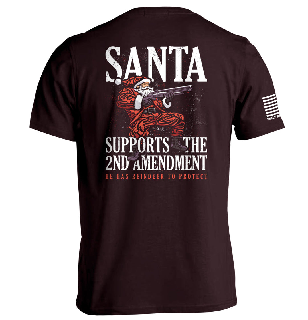 Santa Supports the 2nd Amendment Shirts