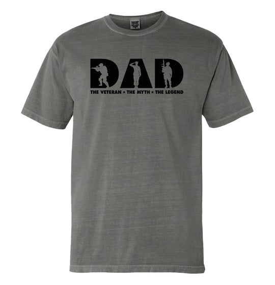 Dad The Veteran The Myth The Legend Shirts (front)