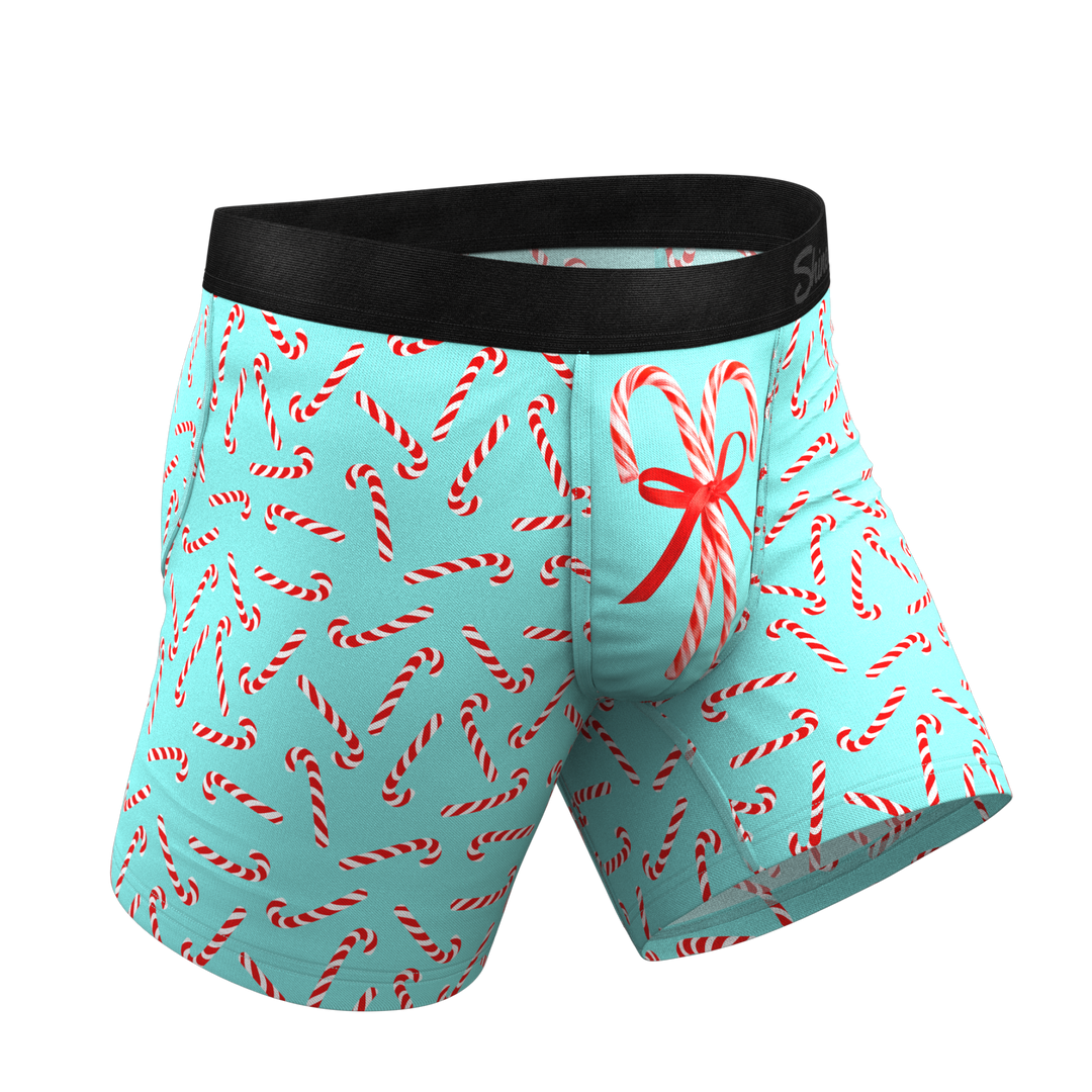 The Peppermint Pimp Canes Candy Cane Ball Hammock® Pouch Underwear