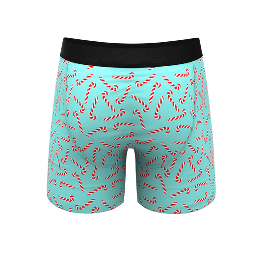 The Peppermint Pimp Canes Candy Cane Ball Hammock® Pouch Underwear