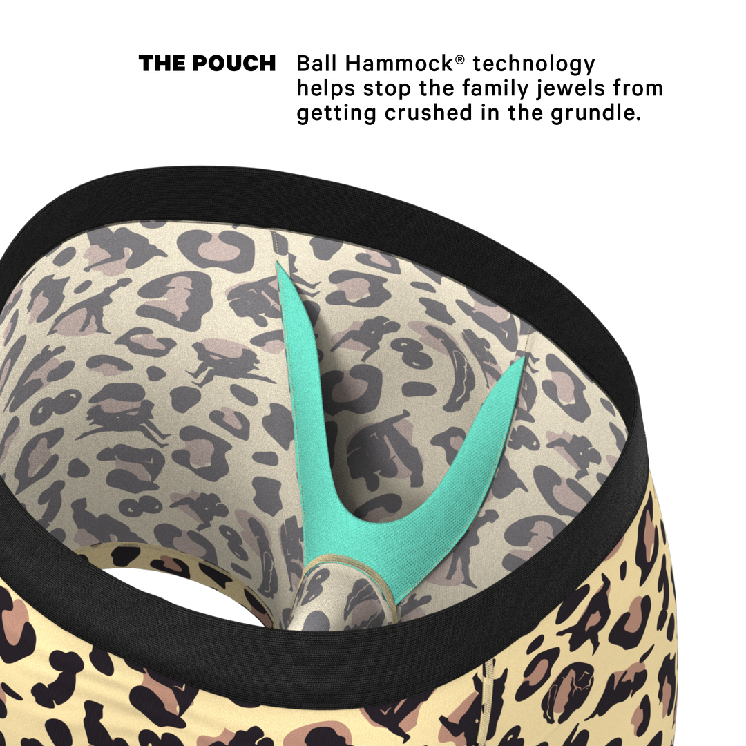 The Primal Passion Naughty Cheetah Print Ball Hammock® Pouch Underwear