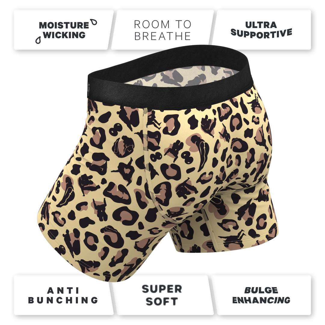 The Primal Passion Naughty Cheetah Print Ball Hammock® Pouch Underwear