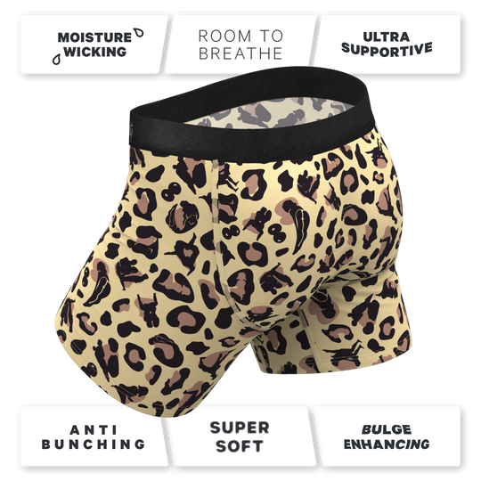 The Primal Passion Naughty Cheetah Print Ball Hammock® Pouch Underwear