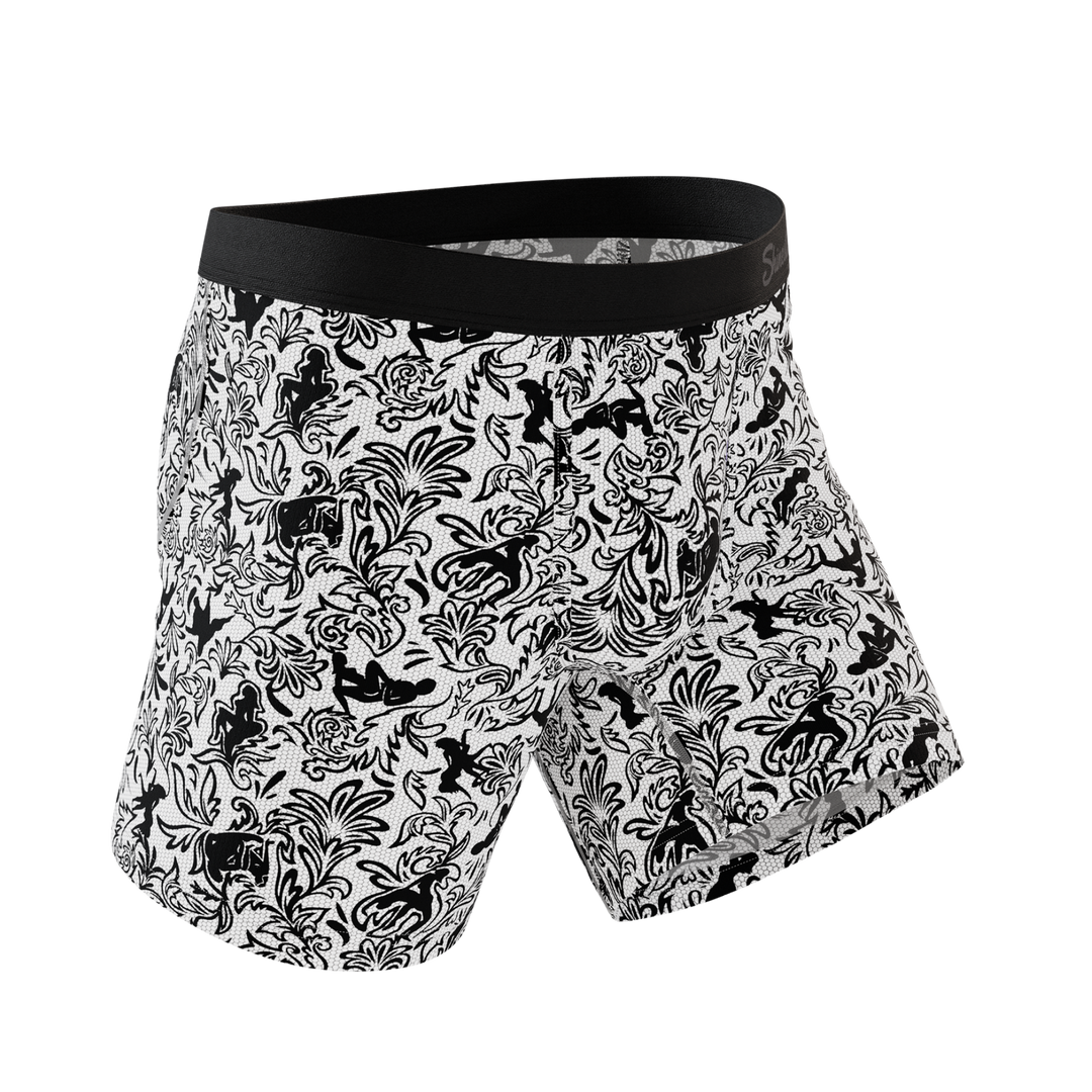 The Racy & Lacy Provocative Lace Print Ball Hammock® Pouch Underwear