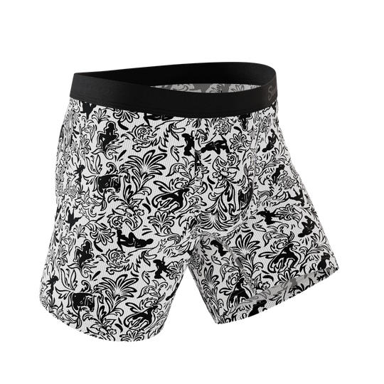 The Racy & Lacy Provocative Lace Print Ball Hammock® Pouch Underwear
