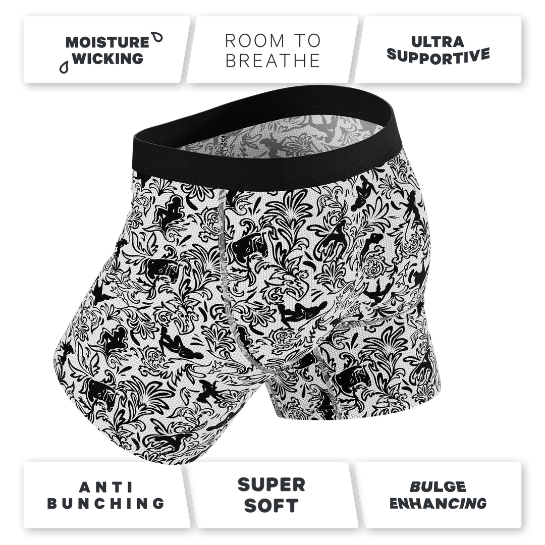 The Racy & Lacy Provocative Lace Print Ball Hammock® Pouch Underwear