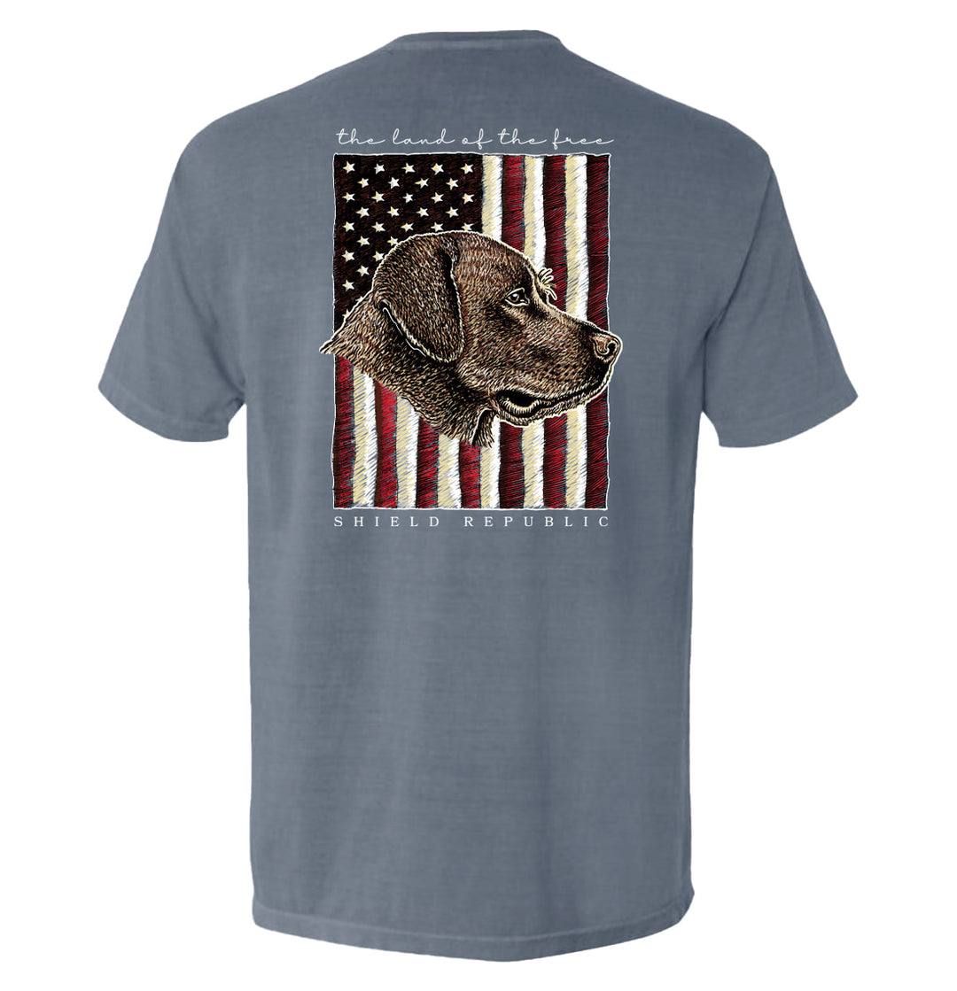 The Land of the Free Chocolate Lab