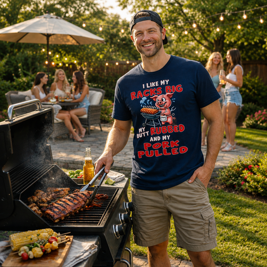 I Like My Racks Big My Butt Rubbed and My Pork Pulled T-Shirt