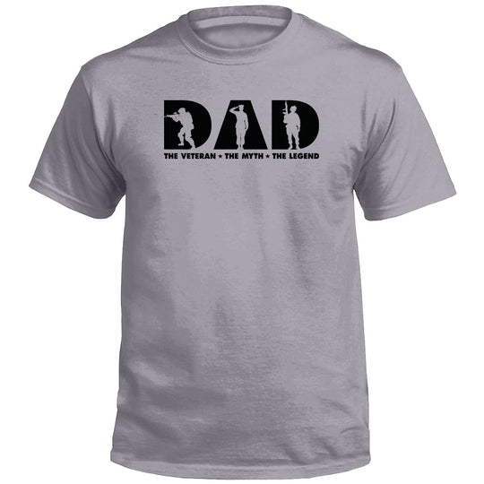 Dad The Veteran The Myth The Legend Shirts (front)