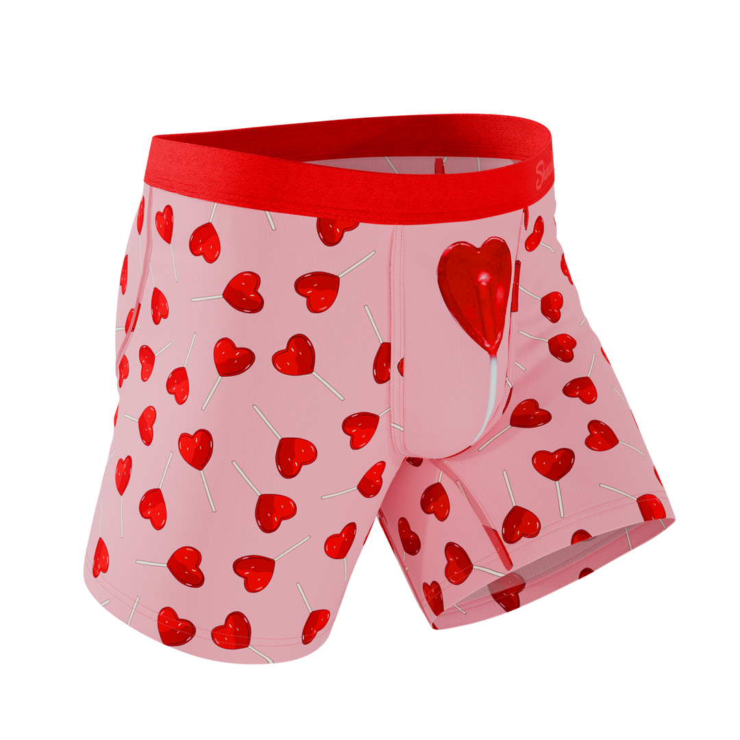 The Suckered In Heart Lollipop Ball Hammock® Pouch Underwear
