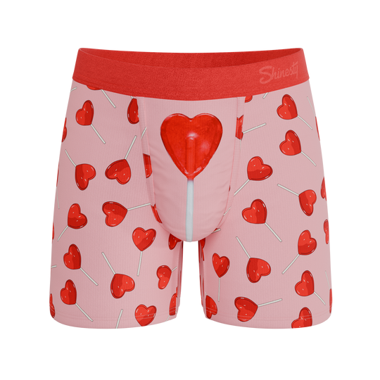 The Suckered In Heart Lollipop Ball Hammock® Pouch Underwear