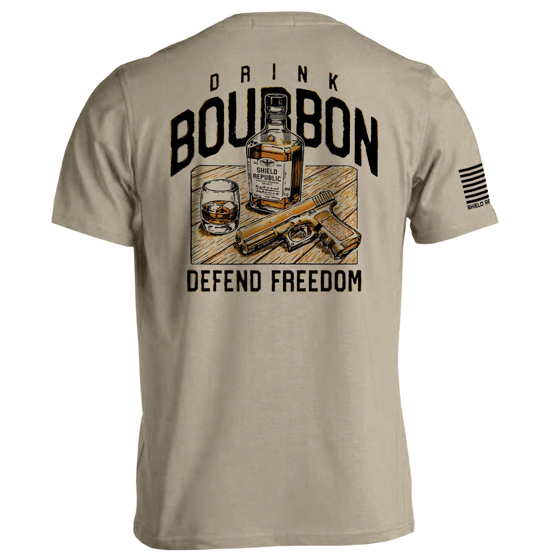 Drink Bourbon Defend Freedom Shirts