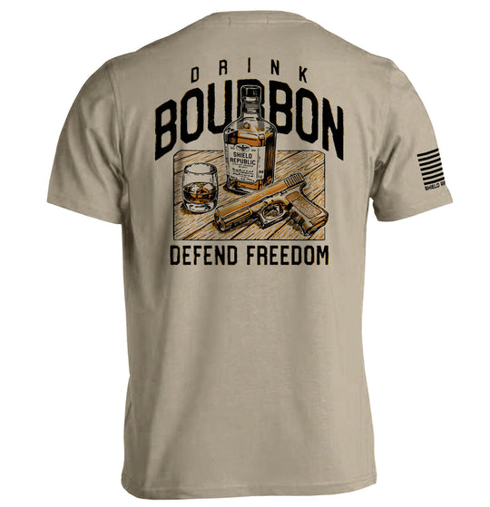 Drink Bourbon Defend Freedom Shirts