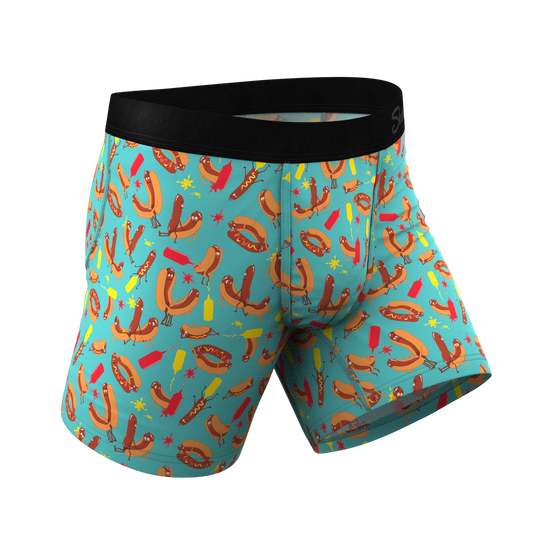 The Use a Condiment Hot Dogs Ball Hammock® Pouch Underwear