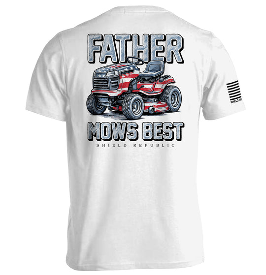 Father Mows Best Stars and Stripes Shirts