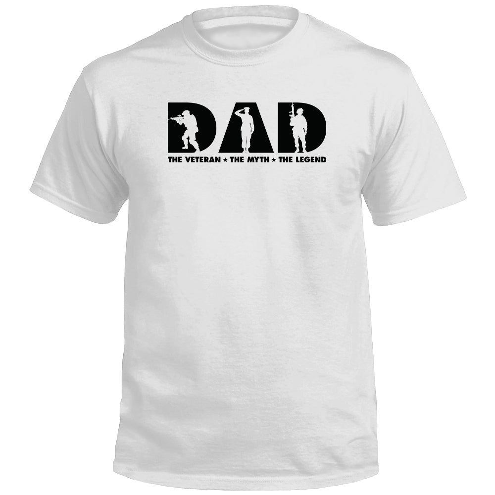 Dad The Veteran The Myth The Legend Shirts (front)