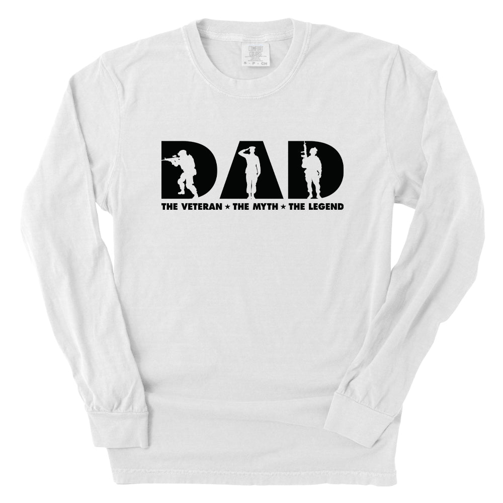 Dad The Veteran The Myth The Legend Shirts (front)