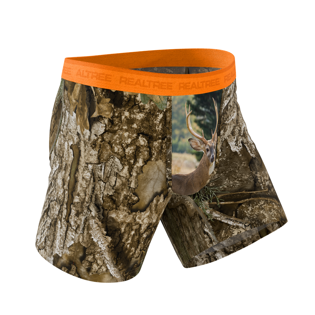 The Wild Game Realtree x Shinesty Neon Orange Ball Hammock® Pouch Underwear
